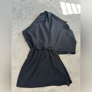Black One-Shoulder Dress